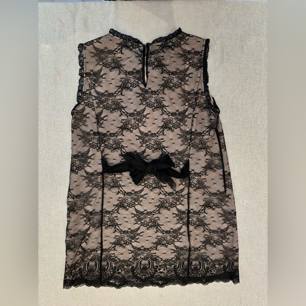 Red Valentino sleeveless black lace top size 6 - Picture 5 of 6